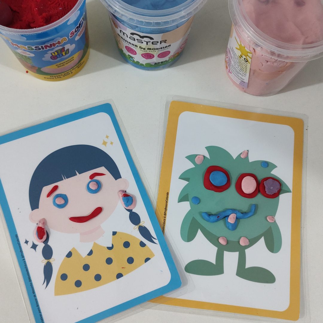 Placas para Brincar e Aprender com Massinha