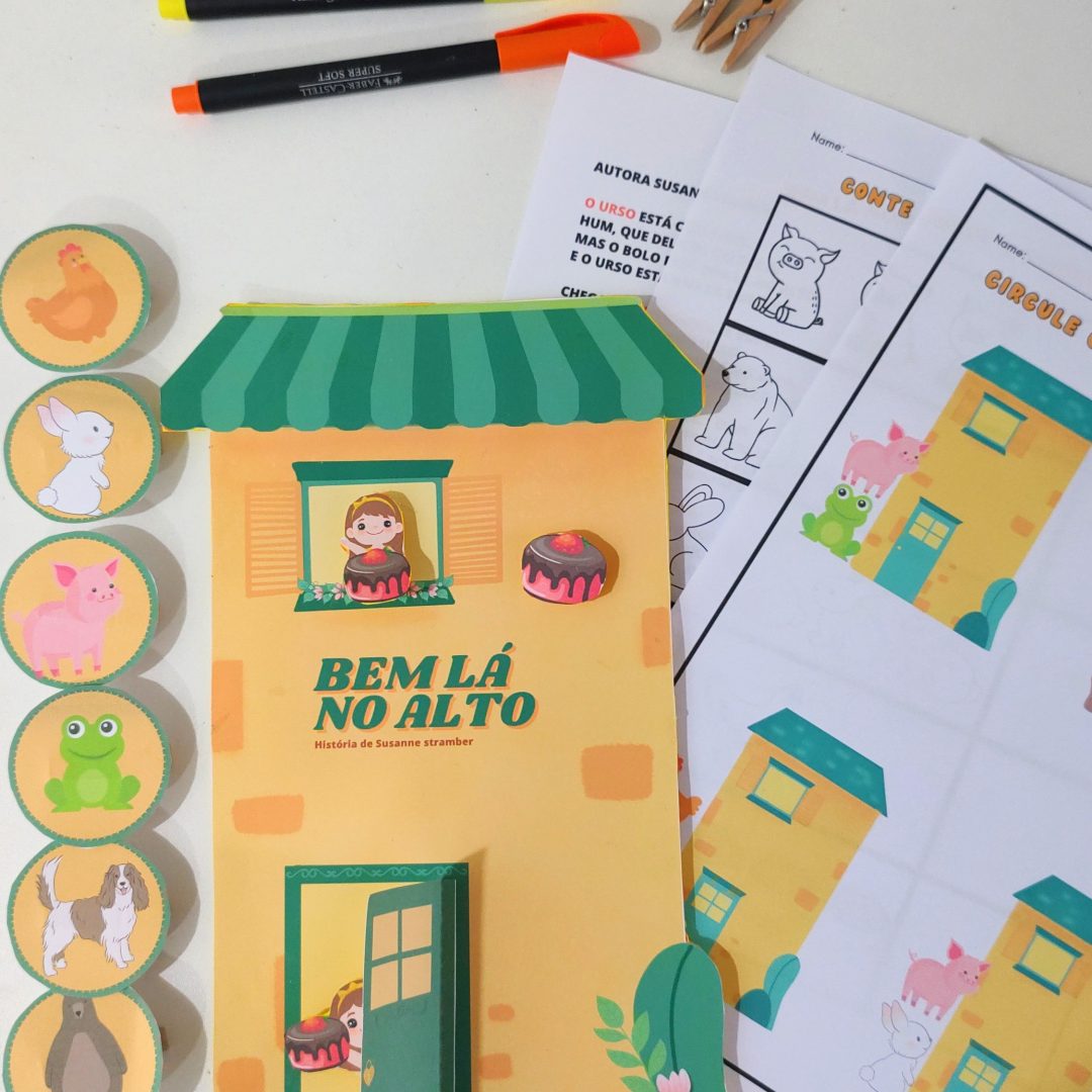 Sequência didática para Educação Infantil - História BEM LÁ NO ALTO na luva! Recurso para contação de história