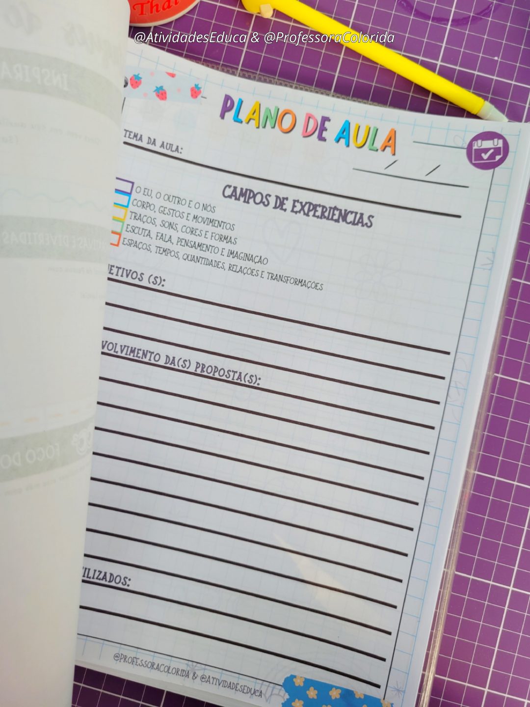 Planner com BNCC da Professora 2026 Educação Infantil - COLORIDINHO - Imagem 11