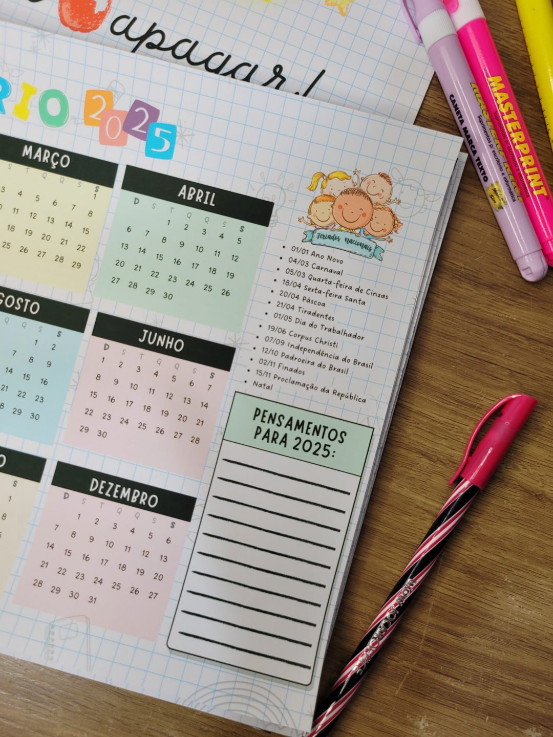 Calendário ATUALIZADO 2026 para Professoras com Datas Comemorativas Educação Infantil - Imagem 5