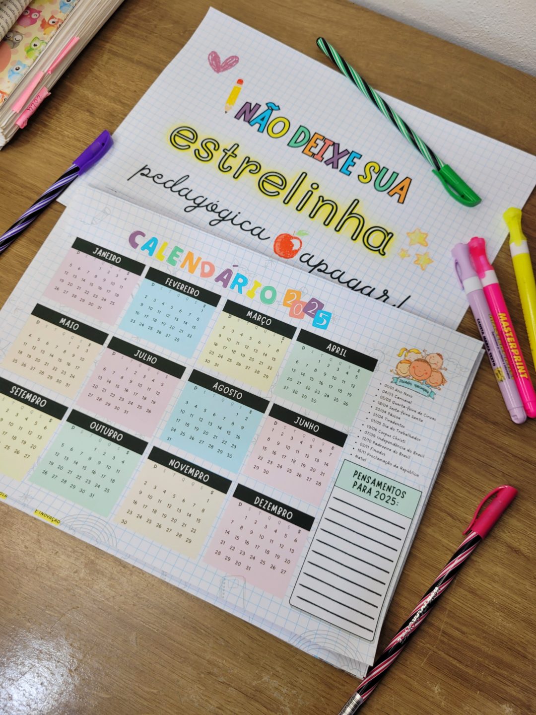 Calendário ATUALIZADO 2026 para Professoras com Datas Comemorativas Educação Infantil - Imagem 4