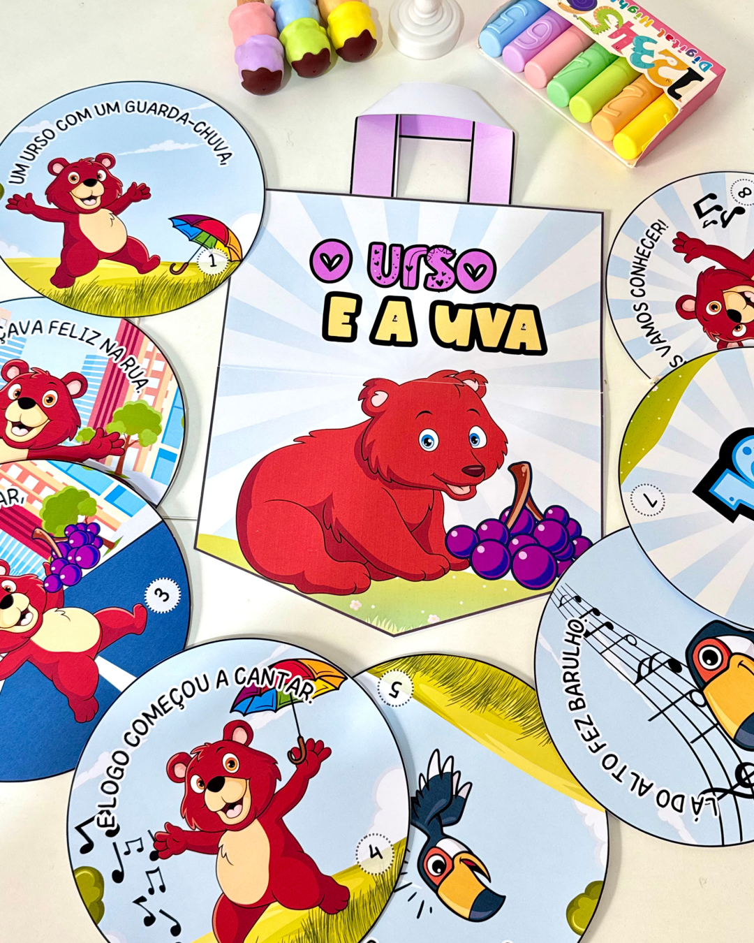 História da VOGAL U para Educação Infantil - Sacola para Contação de História – Trabalhando a Vogal U - Imagem 9