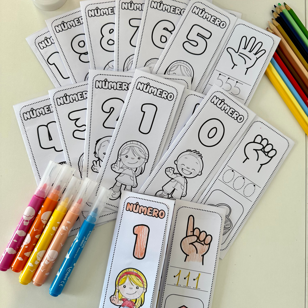 Kit Livrinhos do Numerais do 0 ao 10 para Imprimir – Lapbook dos Números!