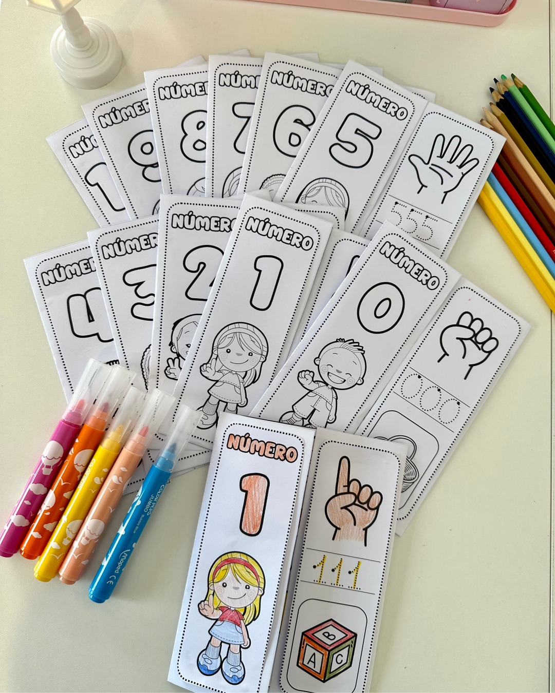 Kit Livrinhos do Numerais do 0 ao 10 para Imprimir – Lapbook dos Números!