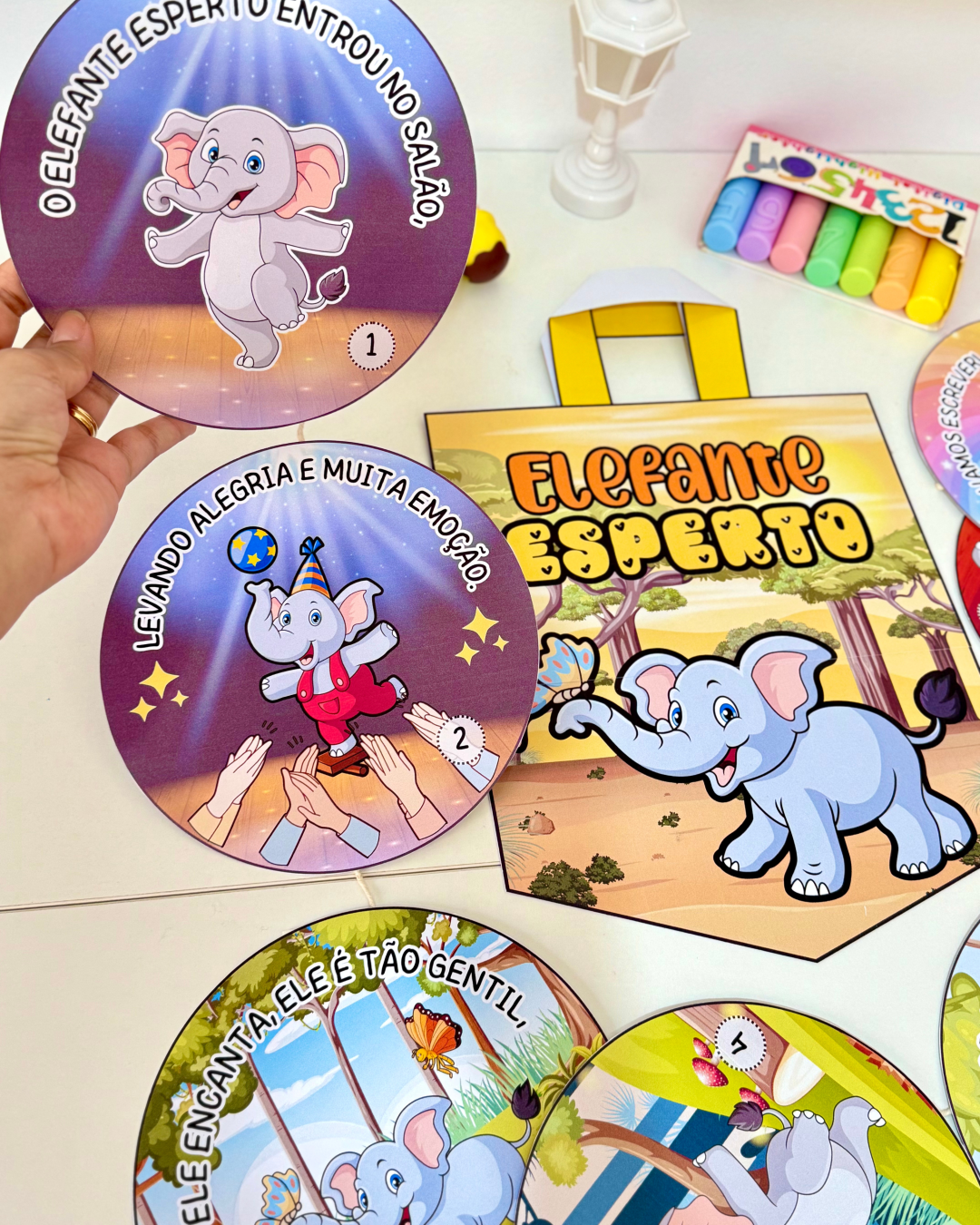 História da VOGAL E para Educação Infantil - Sacola para Contação de História – Trabalhando a Vogal E - Imagem 6
