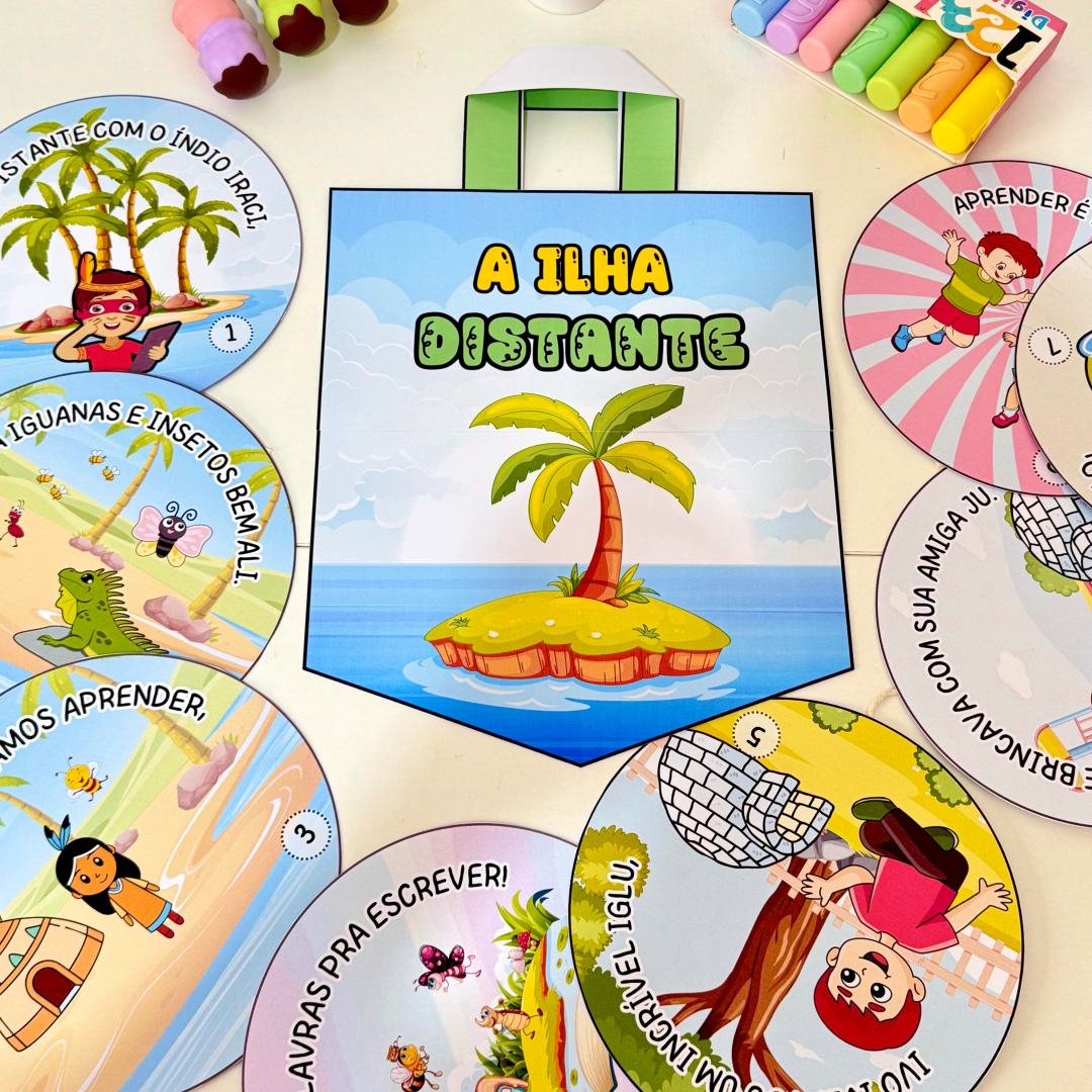 História da VOGAL I para Educação Infantil - Sacola para Contação de História – Trabalhando a Vogal I