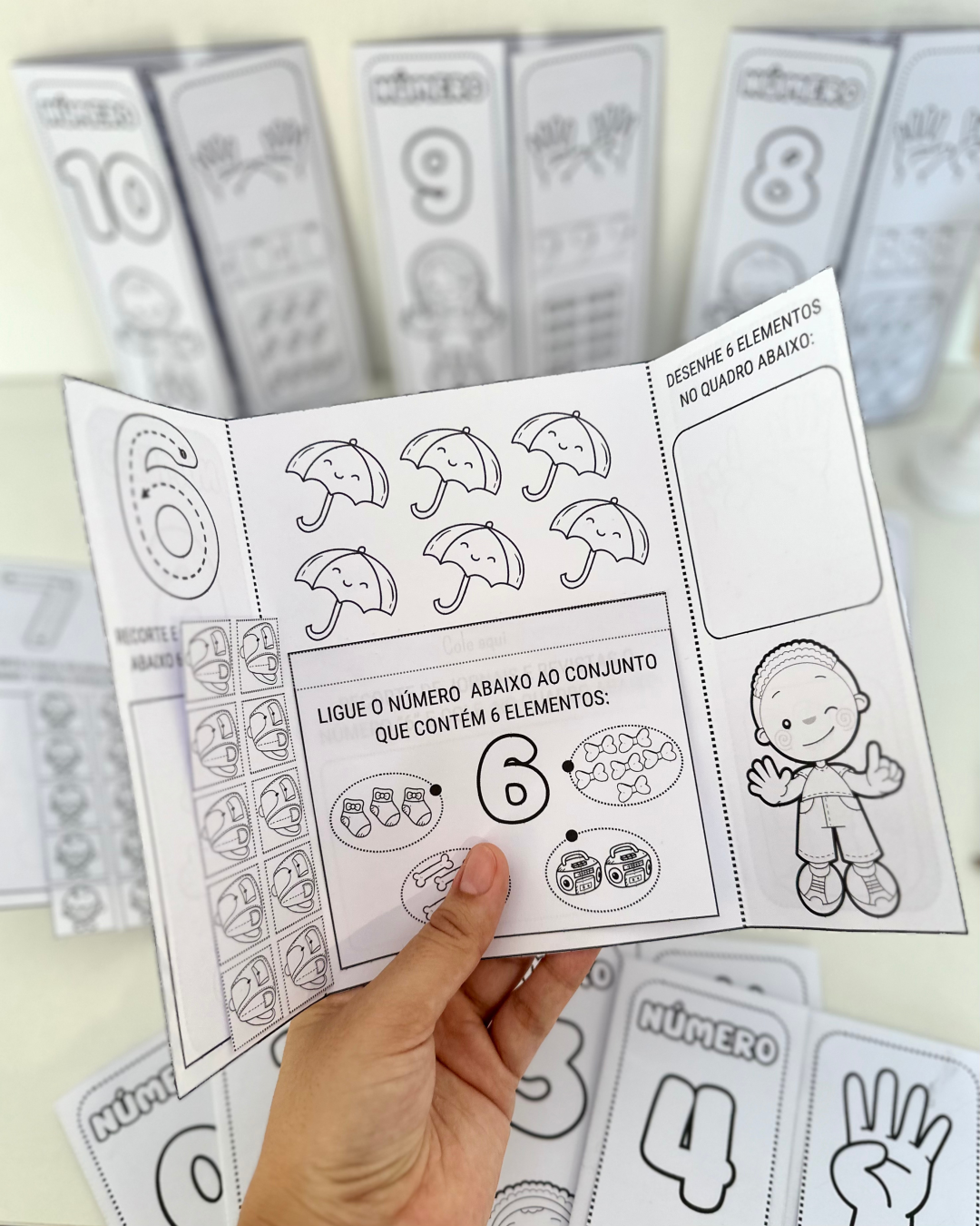Kit Livrinhos do Numerais do 0 ao 10 para Imprimir – Lapbook dos Números! - Imagem 6
