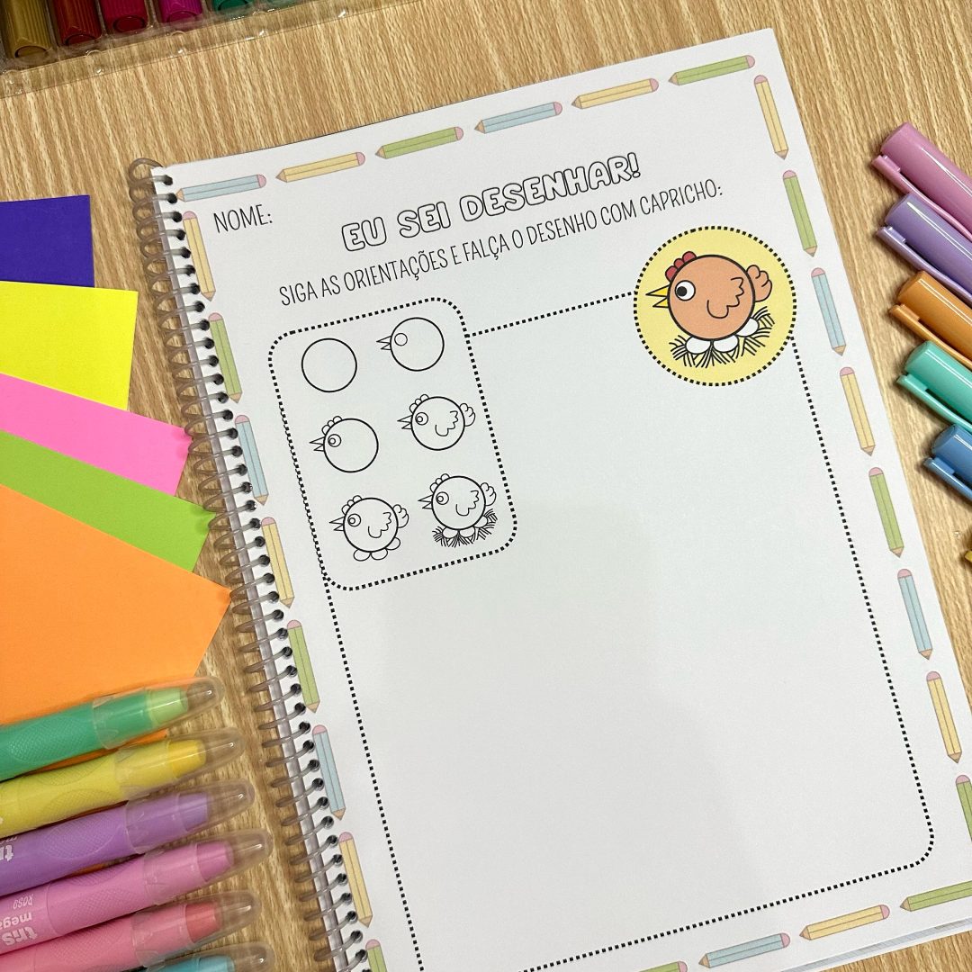 Apostila EU SEI DESENHAR - Estimule a criatividade, percepção visual e coordenação motora fina!
