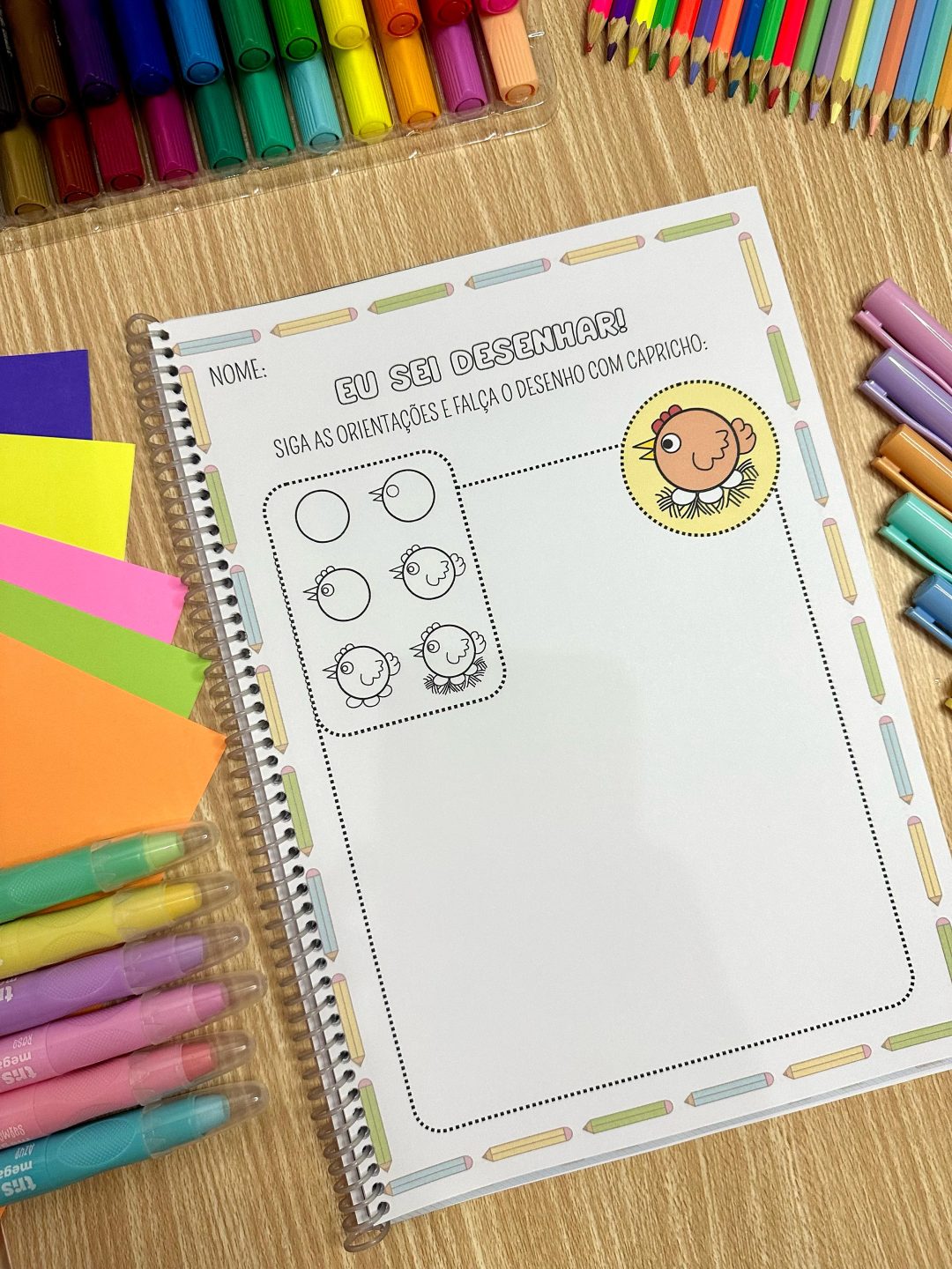 Apostila EU SEI DESENHAR - Estimule a criatividade, percepção visual e coordenação motora fina!
