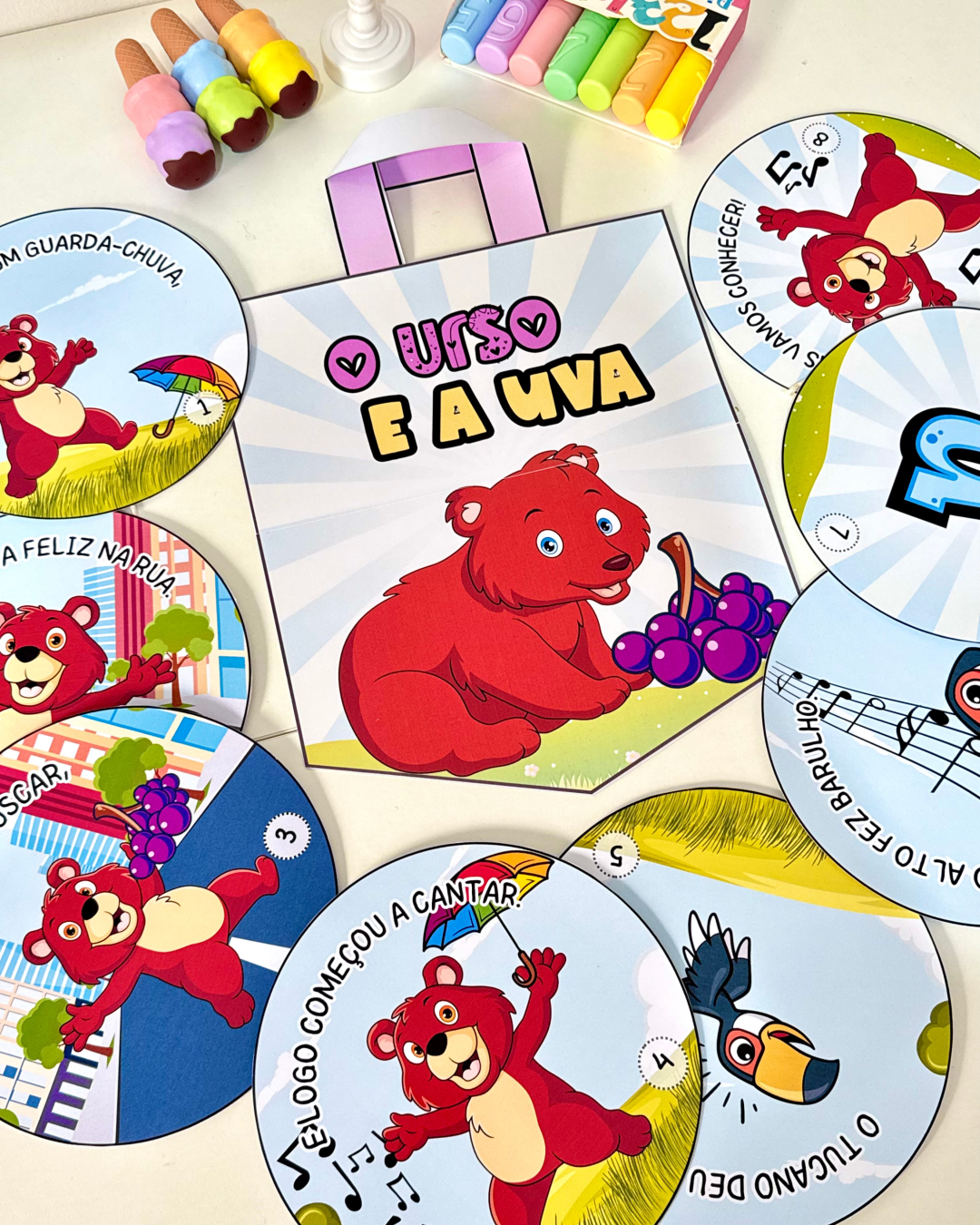 História da VOGAL U para Educação Infantil - Sacola para Contação de História – Trabalhando a Vogal U