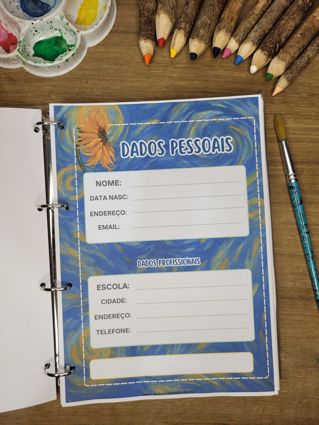 Planner criativo Van gogh para professores de arte- Use em qualquer ano! - Imagem 6