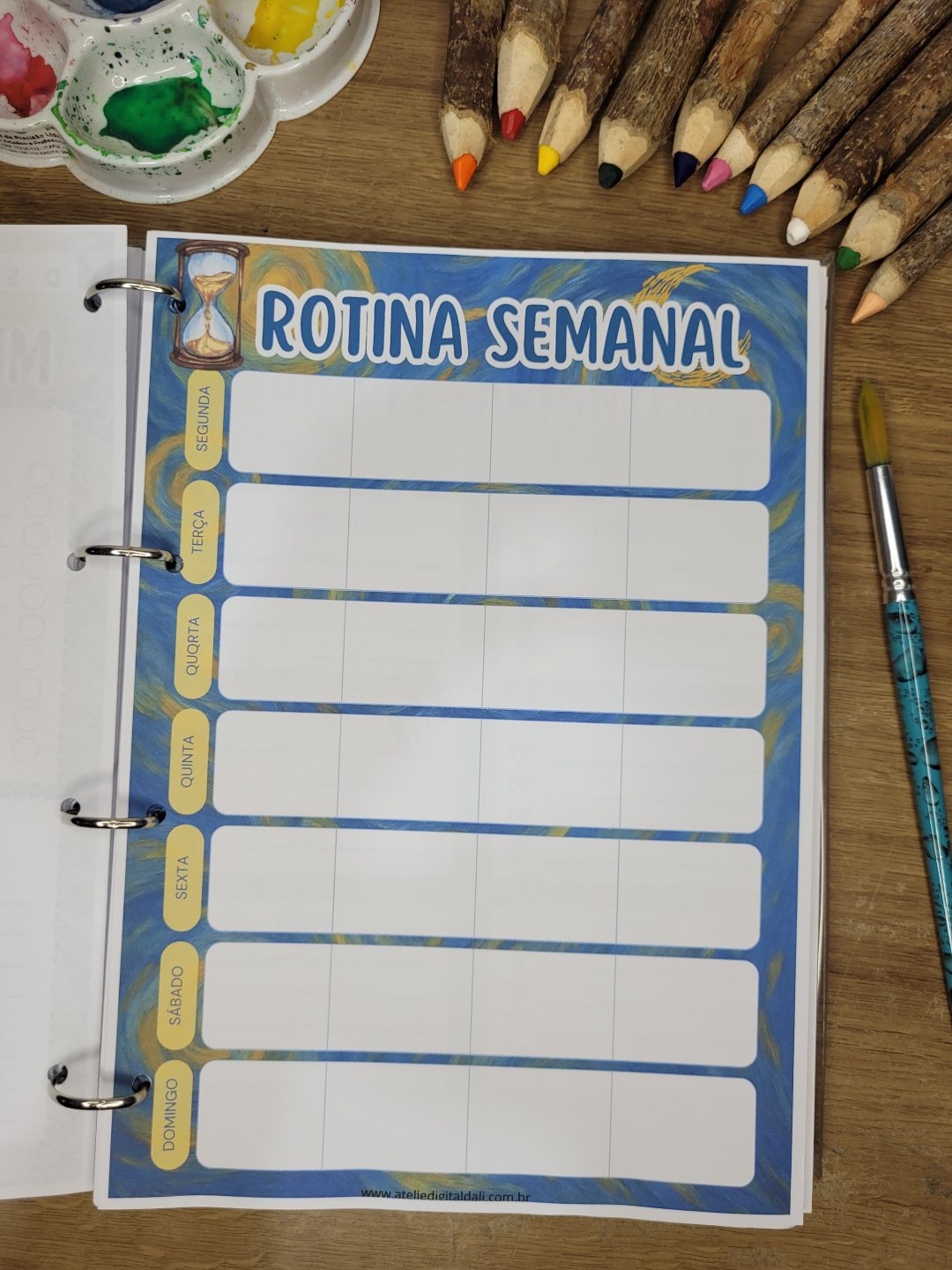 Planner criativo Van gogh para professores de arte- Use em qualquer ano! - Imagem 9