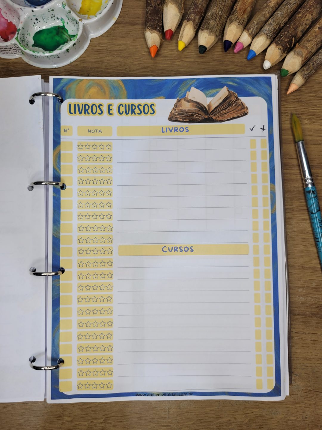 Planner criativo Van gogh para professores de arte- Use em qualquer ano! - Imagem 10