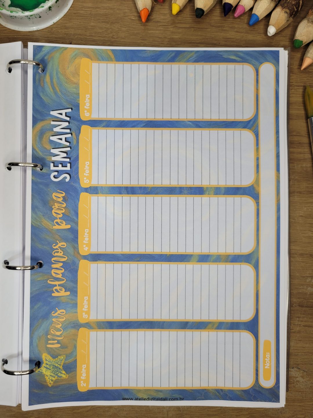 Planner criativo Van gogh para professores de arte- Use em qualquer ano! - Imagem 15