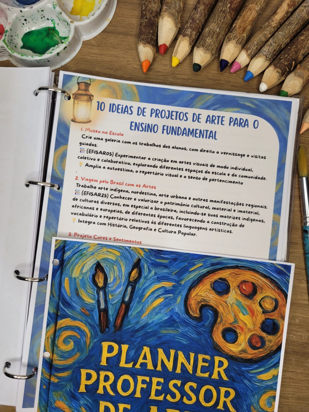 Planner criativo Van gogh para professores de arte- Use em qualquer ano! - Imagem 3