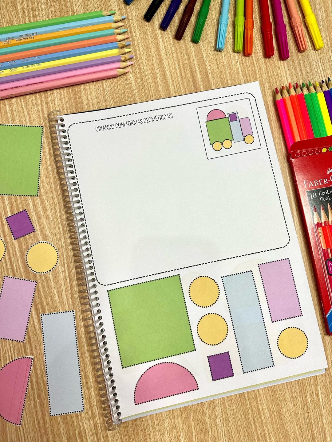 Criando com Formas – Atividades com formas geométricas para Educação Infantil