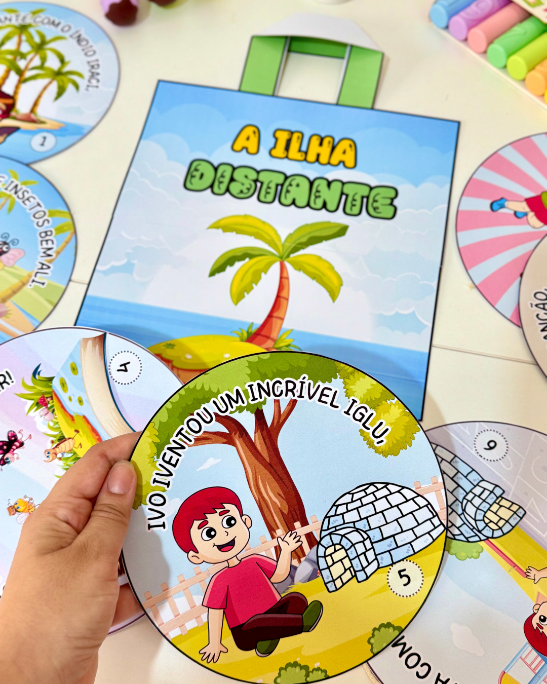História da VOGAL I para Educação Infantil - Sacola para Contação de História – Trabalhando a Vogal I - Imagem 5