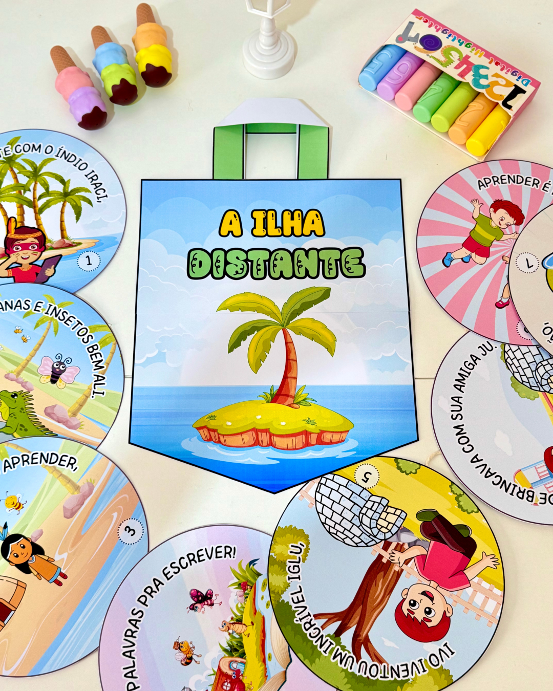 História da VOGAL I para Educação Infantil - Sacola para Contação de História – Trabalhando a Vogal I - Imagem 10