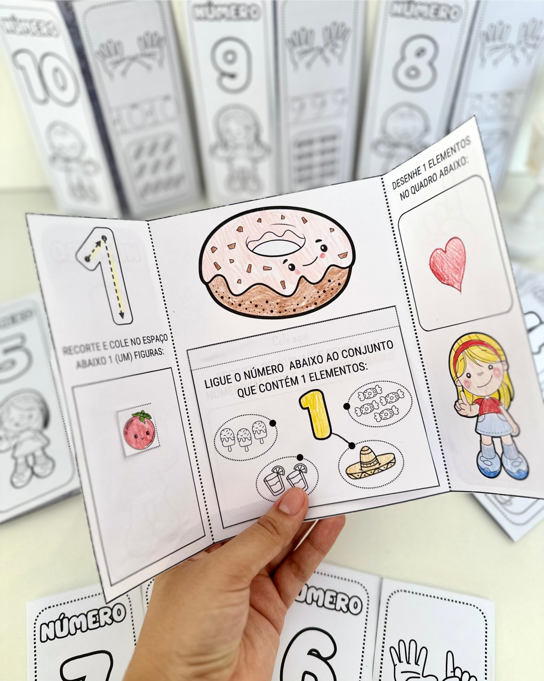 Kit Livrinhos do Numerais do 0 ao 10 para Imprimir – Lapbook dos Números! - Imagem 4