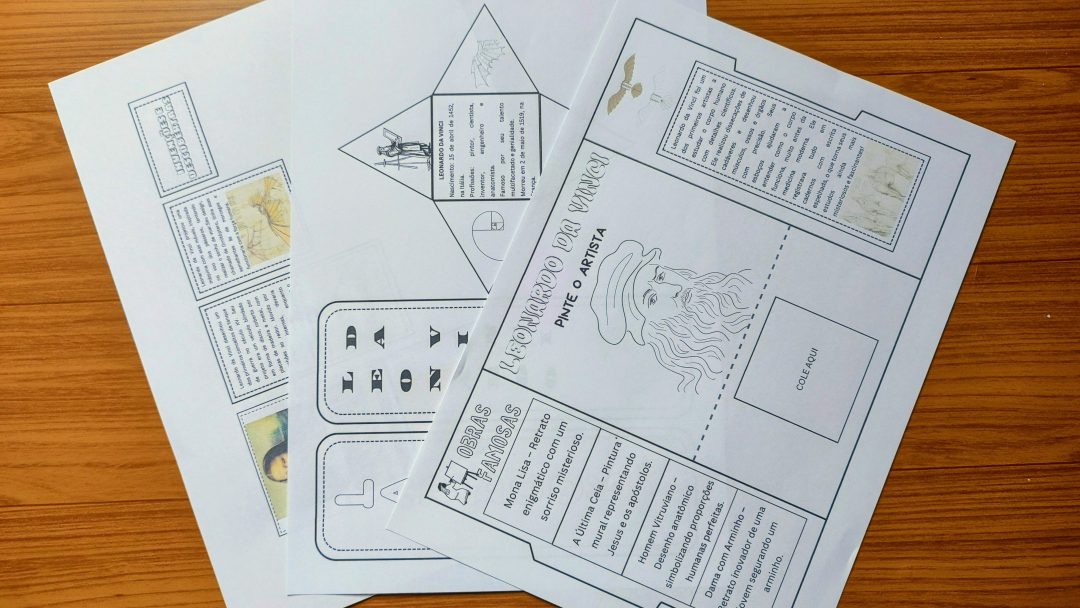 Lapbook- Leonardo Da Vinci - Imagem 5