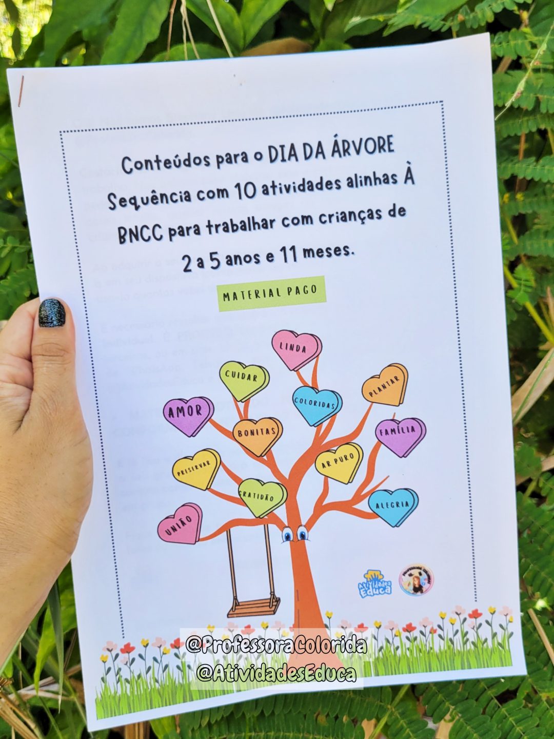Atividades para o Dia da Árvore alinhadas à BNCC: História na luva, atividades, ciclo da árvore, lembrancinha e atividades de registrobônus! - Image 3