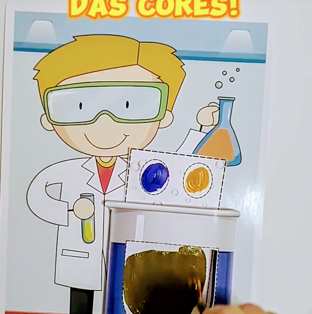 Laboratório das Cores: Arquivo Interativo para Aprender Cores Primárias e Secundárias!