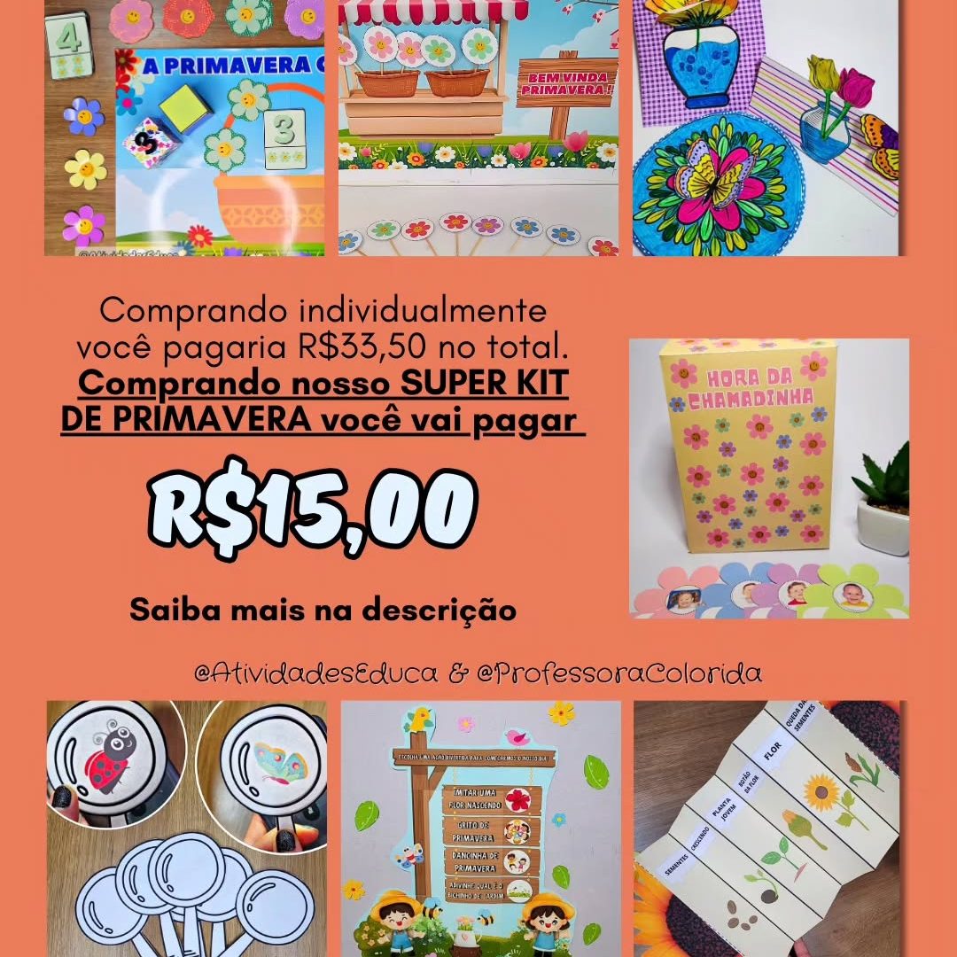 Super Kit Primavera com 7 arquivos