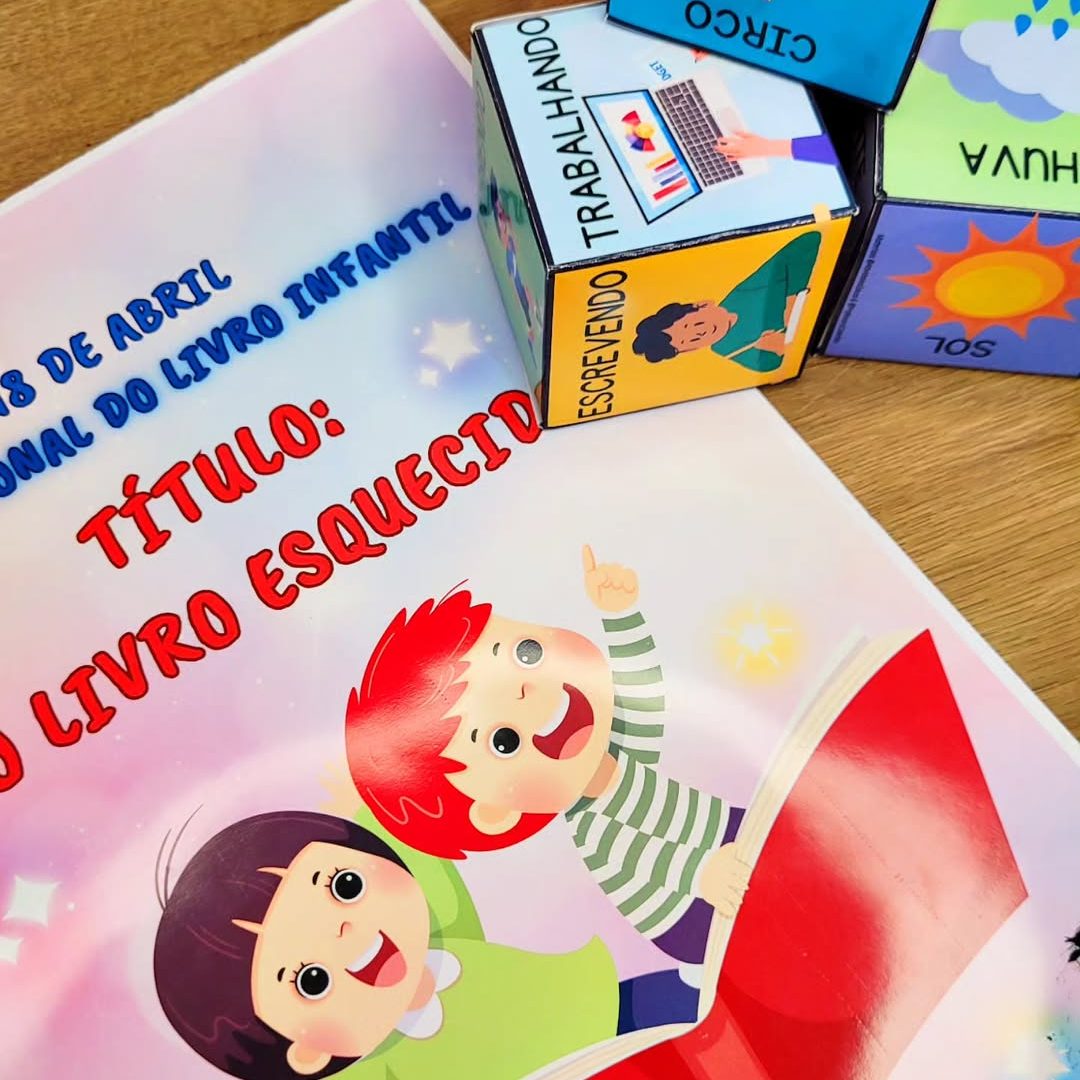 Produção de texto com dados para criar a história + atividades.