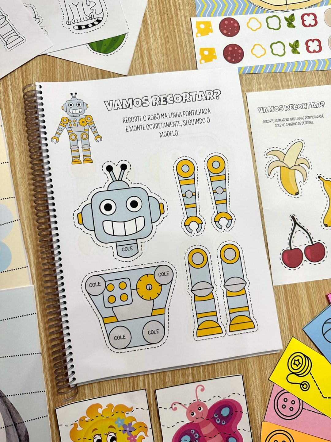 Apostila RECORTE E COLAGEM para Educação Infantil - Atividades para recortar e colar!