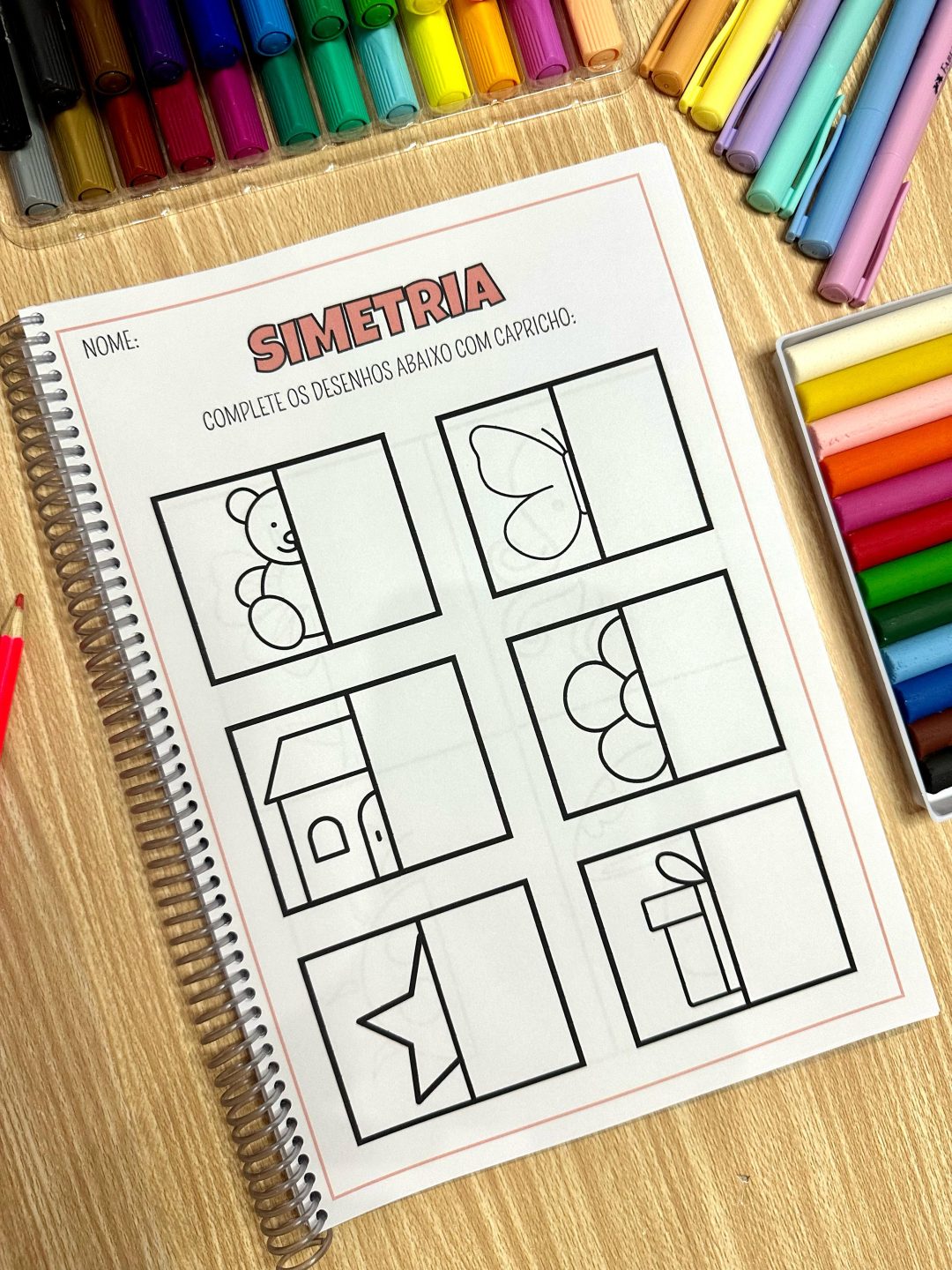 Apostila de simetria com 40 atividades! - Imagem 8