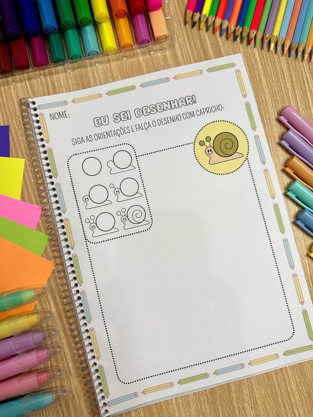 Apostila EU SEI DESENHAR - Estimule a criatividade, percepção visual e coordenação motora fina! - Imagem 7