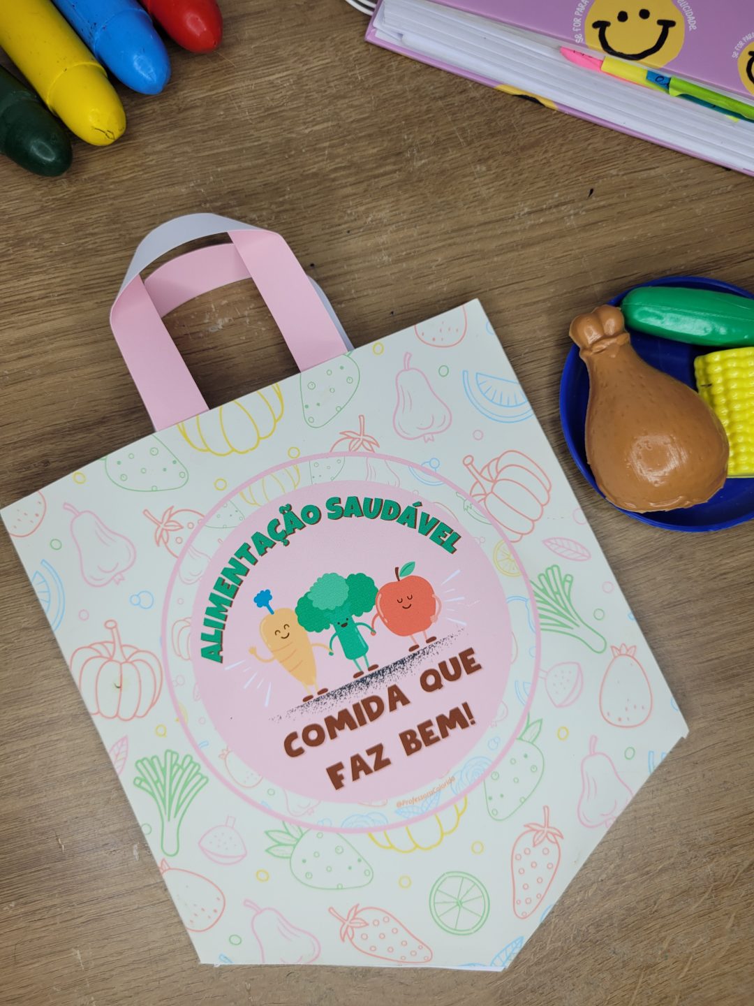 Alimentação Saudável na Educação Infantil - Histórinha para trabalhar alimentação saudável na Educação Infantil: Sacolinha Alimentação Saudável - Imagem 4