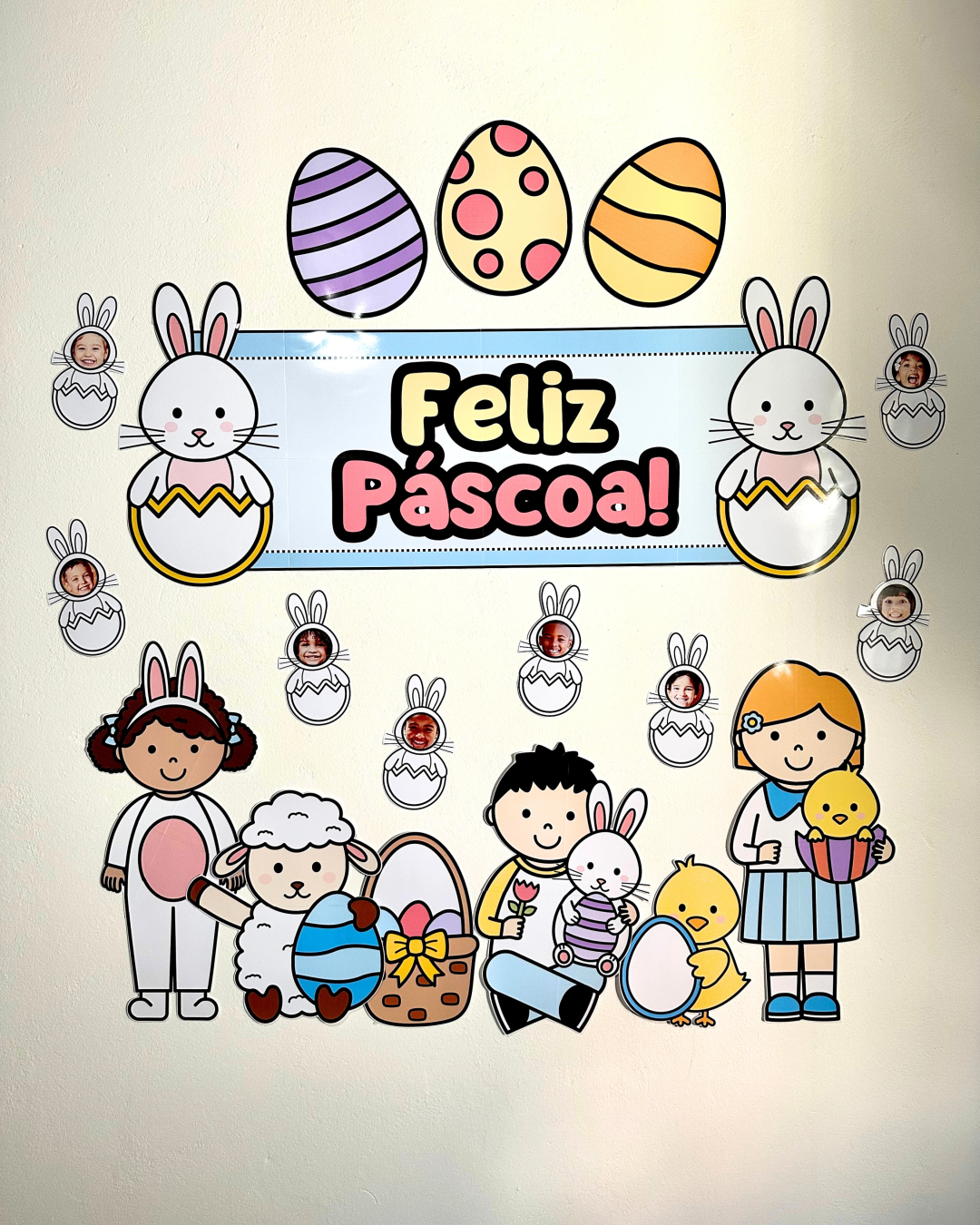 Kit de Atividades de Páscoa para Educação Infantil: Os Símbolos de Páscoa e Painel de Páscoa para colocar fotos! - Imagem 2