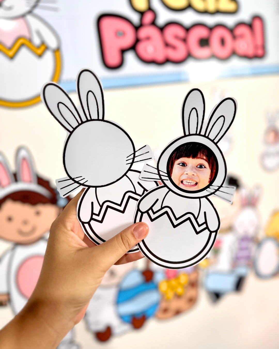 Kit de Atividades de Páscoa para Educação Infantil: Os Símbolos de Páscoa e Painel de Páscoa para colocar fotos! - Imagem 8