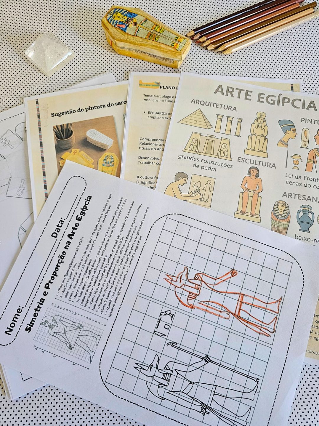 Arte Egípcia na prática – Sequência didática e atividades incríveis para sua turma! - Imagem 2