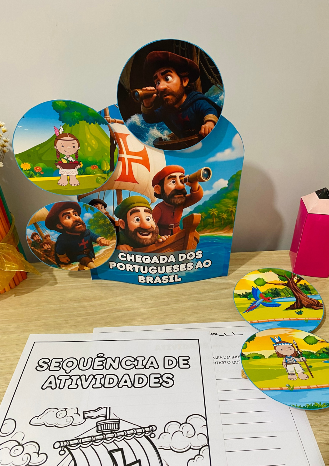 História sobre A Chegada dos Portugueses ao Brasil para Educação Infantil (HISTÓRIA NA LUVA) - Imagem 3