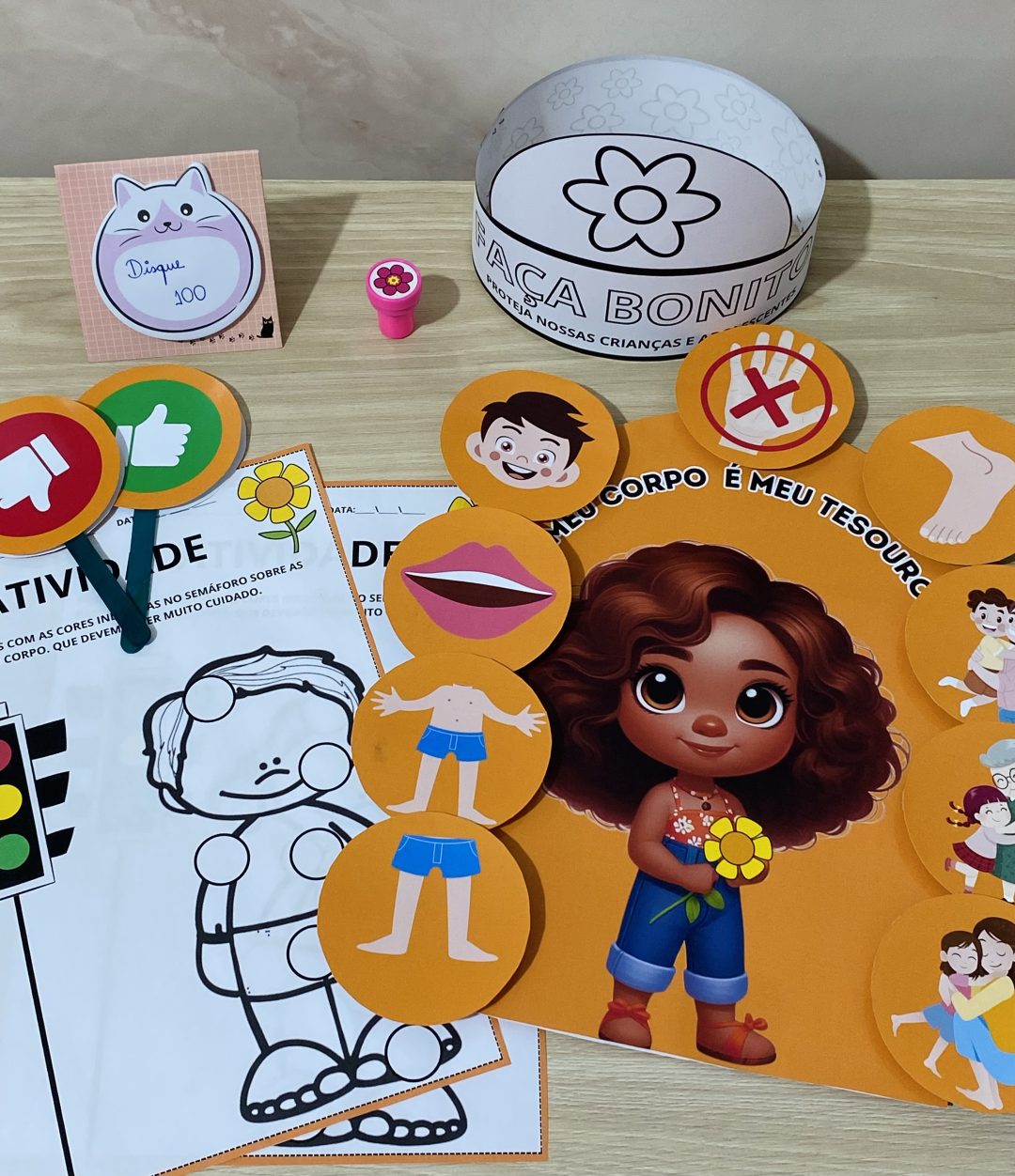 Atividades Maio Laranja para Educação Infantil - Luva Maio Laranja com Atividades para Imprimir - Imagem 2