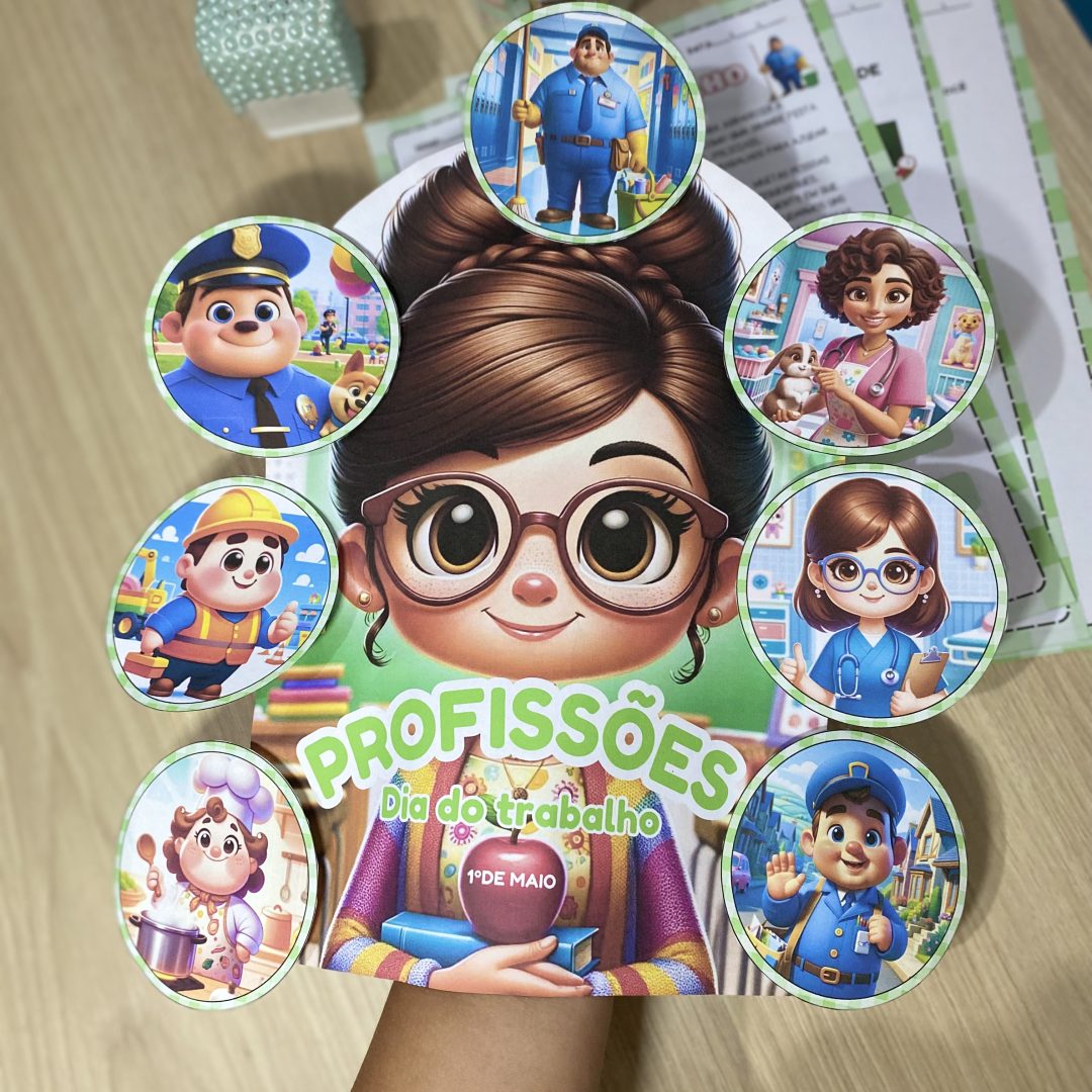 Luva de História Dia do Trabalho para Educação Infantil