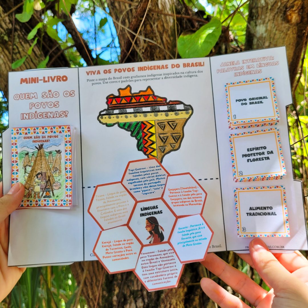 Atividade Povos Indígenas para Ensino Fundamental Anos Iniciais - LAPBOOK POVOS INDÍGENAS!