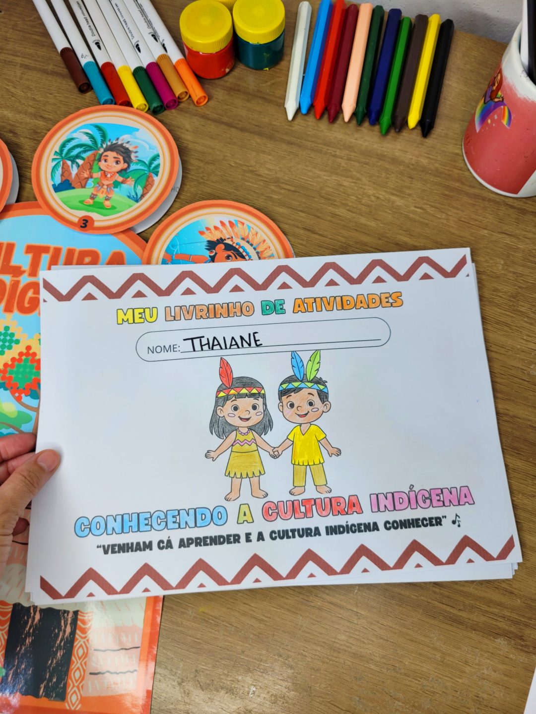 Luva Musical Povos Indígenas para Educação Infantil com ATIVIDADES para imprimir! - Imagem 4