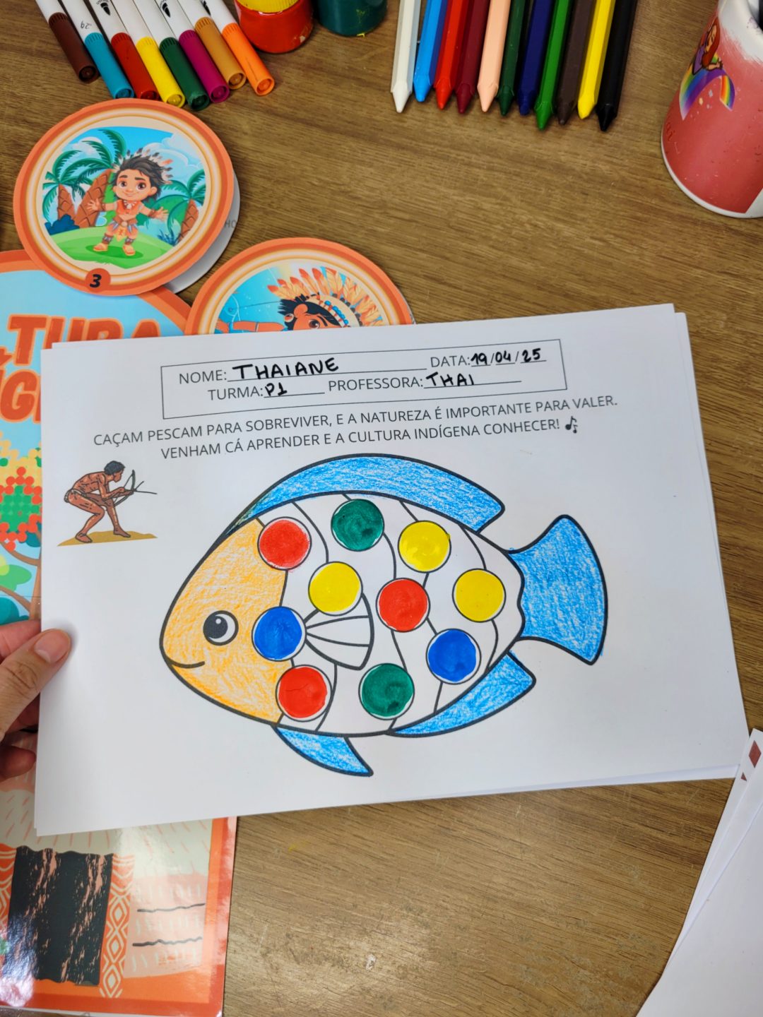 Luva Musical Povos Indígenas para Educação Infantil com ATIVIDADES para imprimir! - Imagem 8