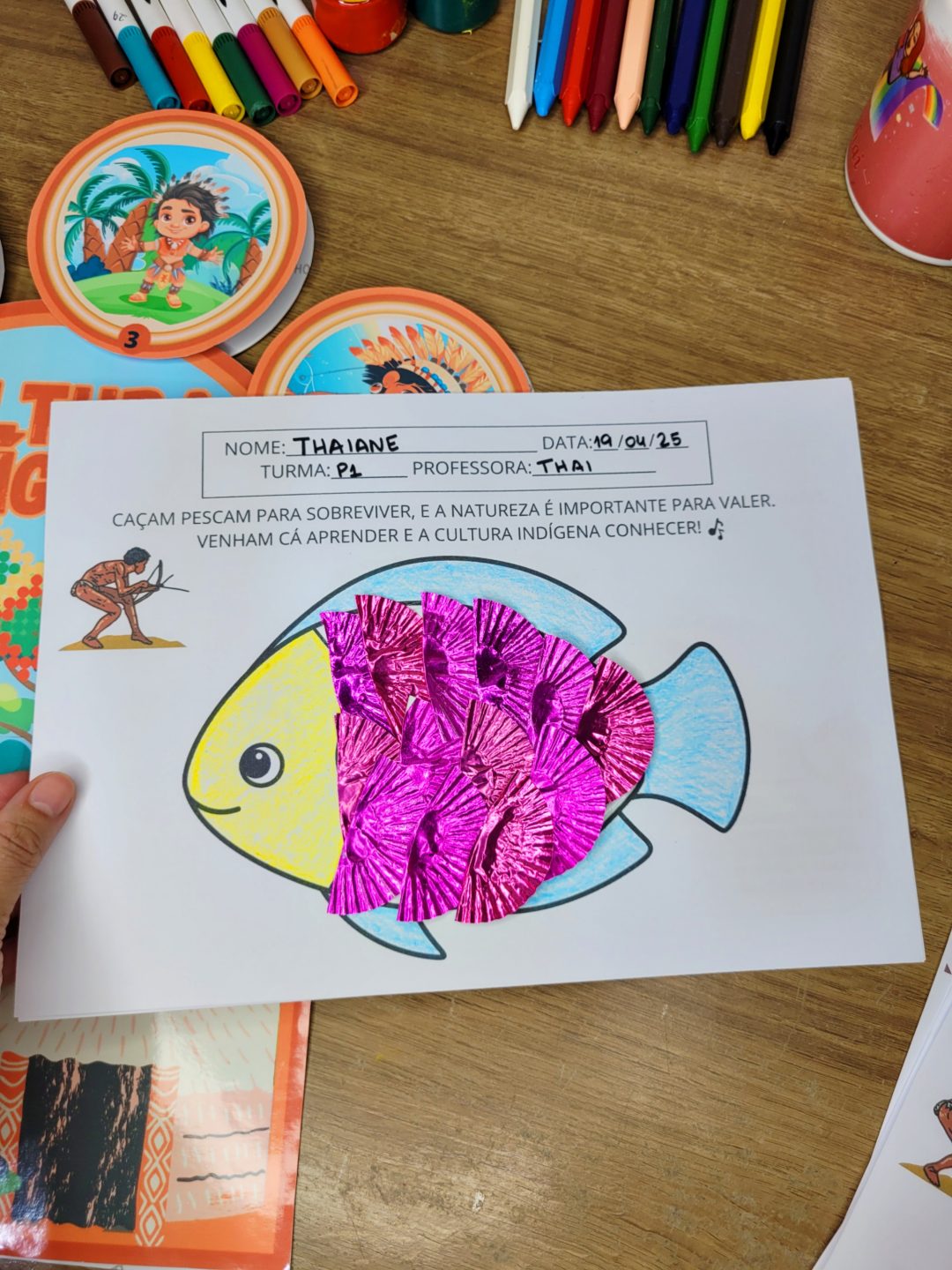 Luva Musical Povos Indígenas para Educação Infantil com ATIVIDADES para imprimir! - Imagem 9