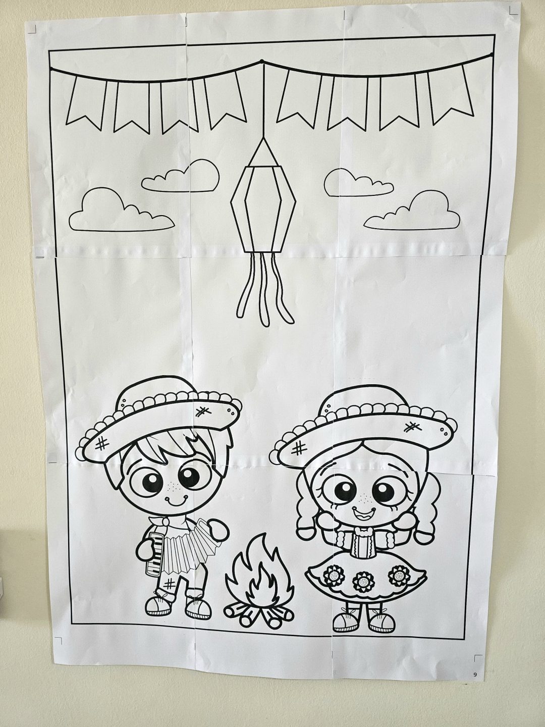 Kit Festa Junina: Enfeite de Porta + Atividades de Arte - Imagem 8