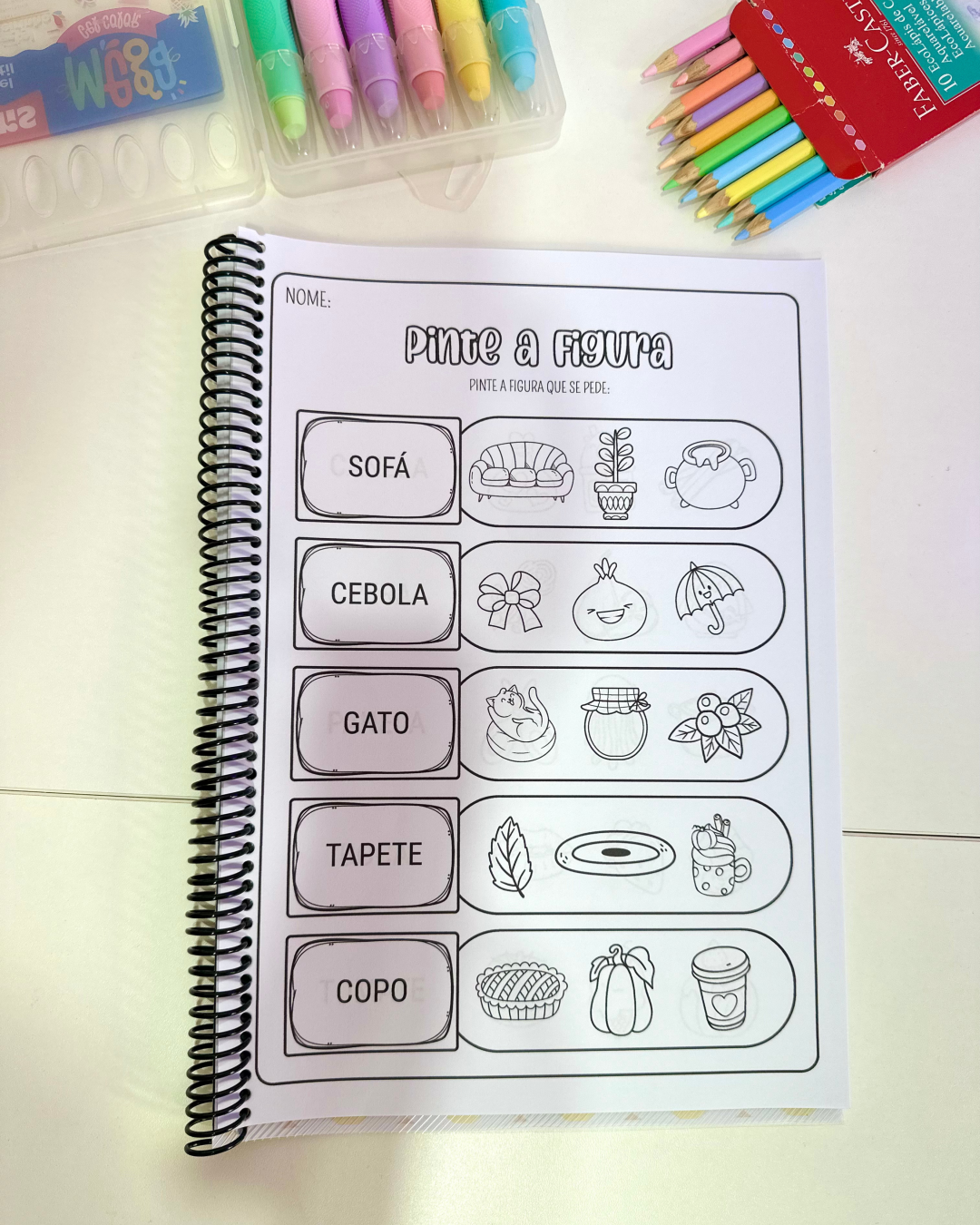 Apostila Pinte a Figura – Sílabas Simples - Imagem 10