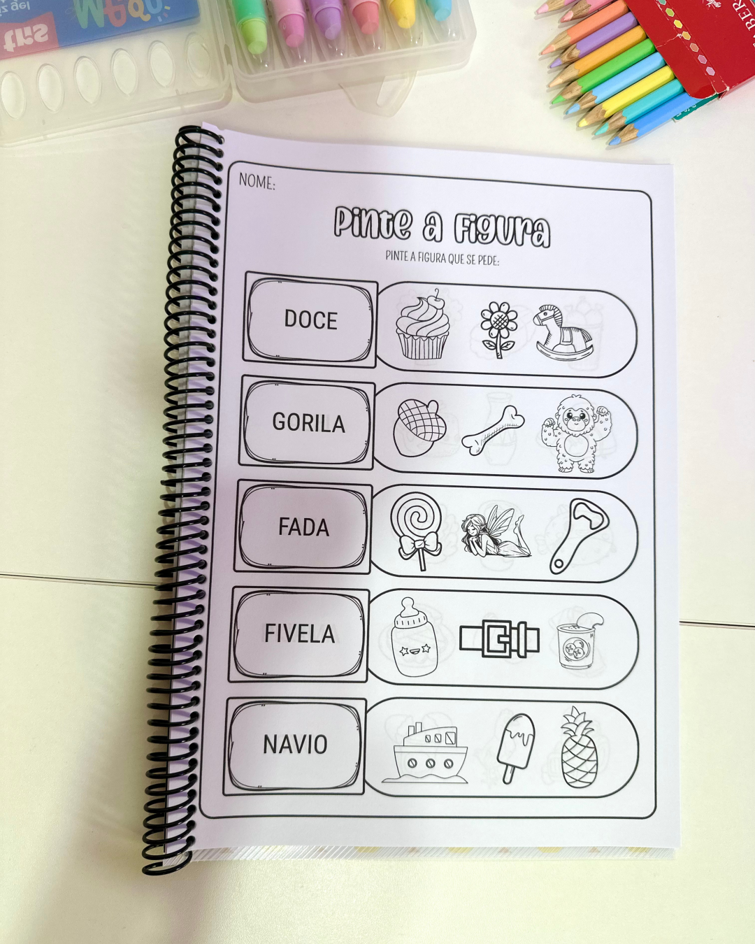 Apostila Pinte a Figura – Sílabas Simples - Imagem 11