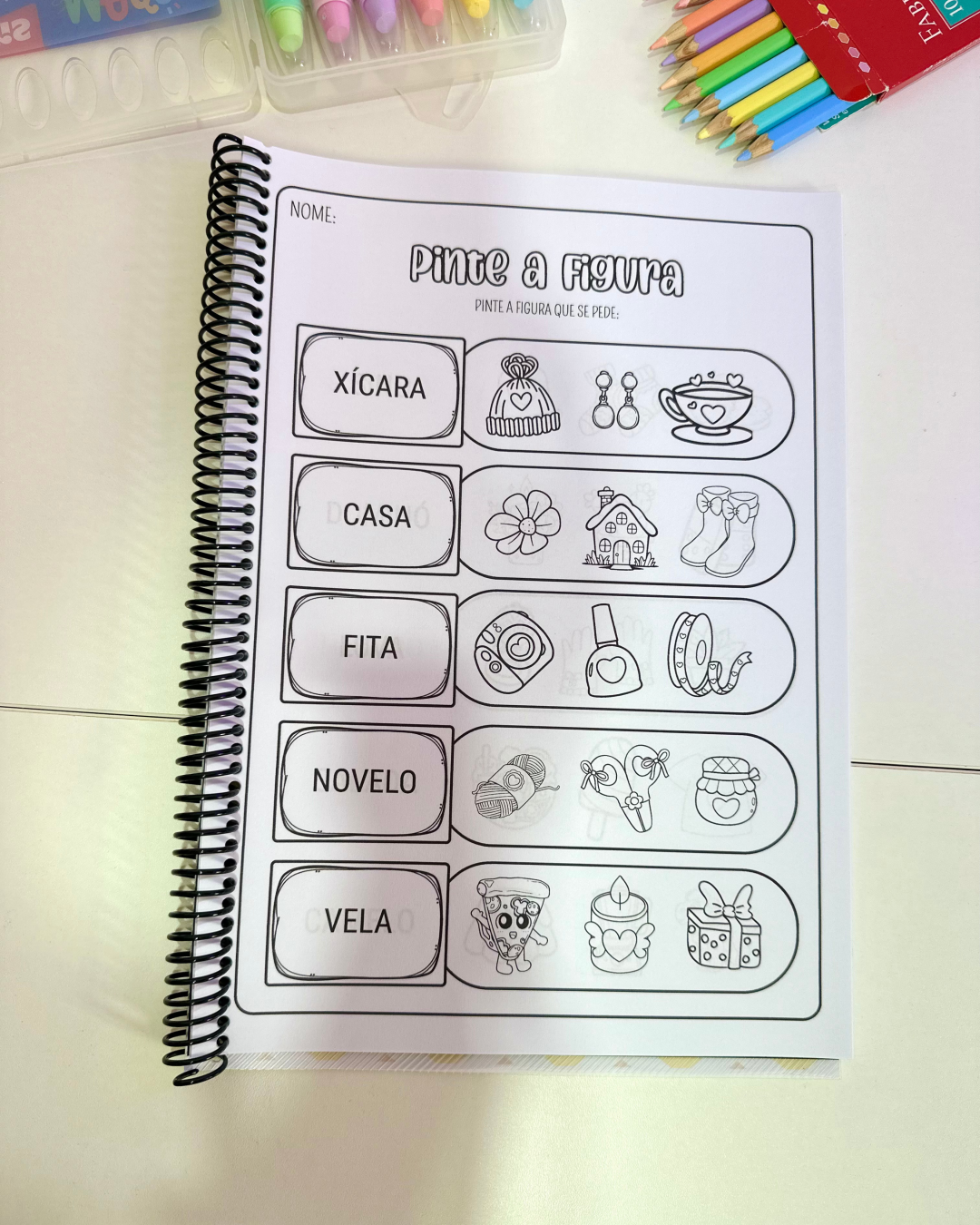 Apostila Pinte a Figura – Sílabas Simples - Imagem 12