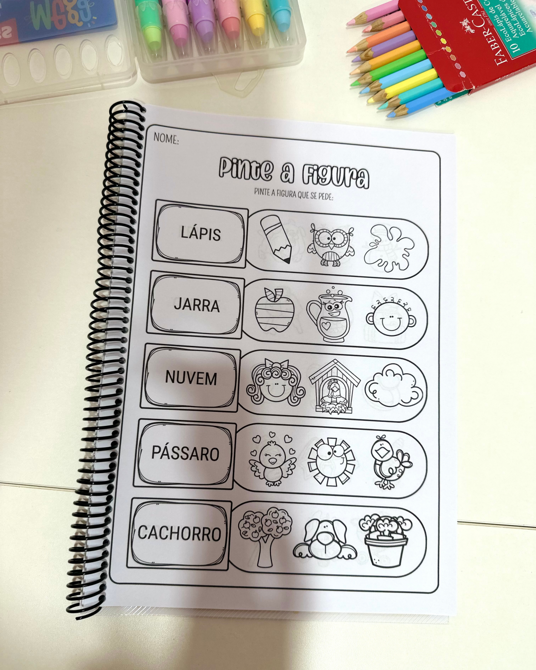 Atividades Alfabetização com Sílabas Complexas para Colorir - Imagem 2