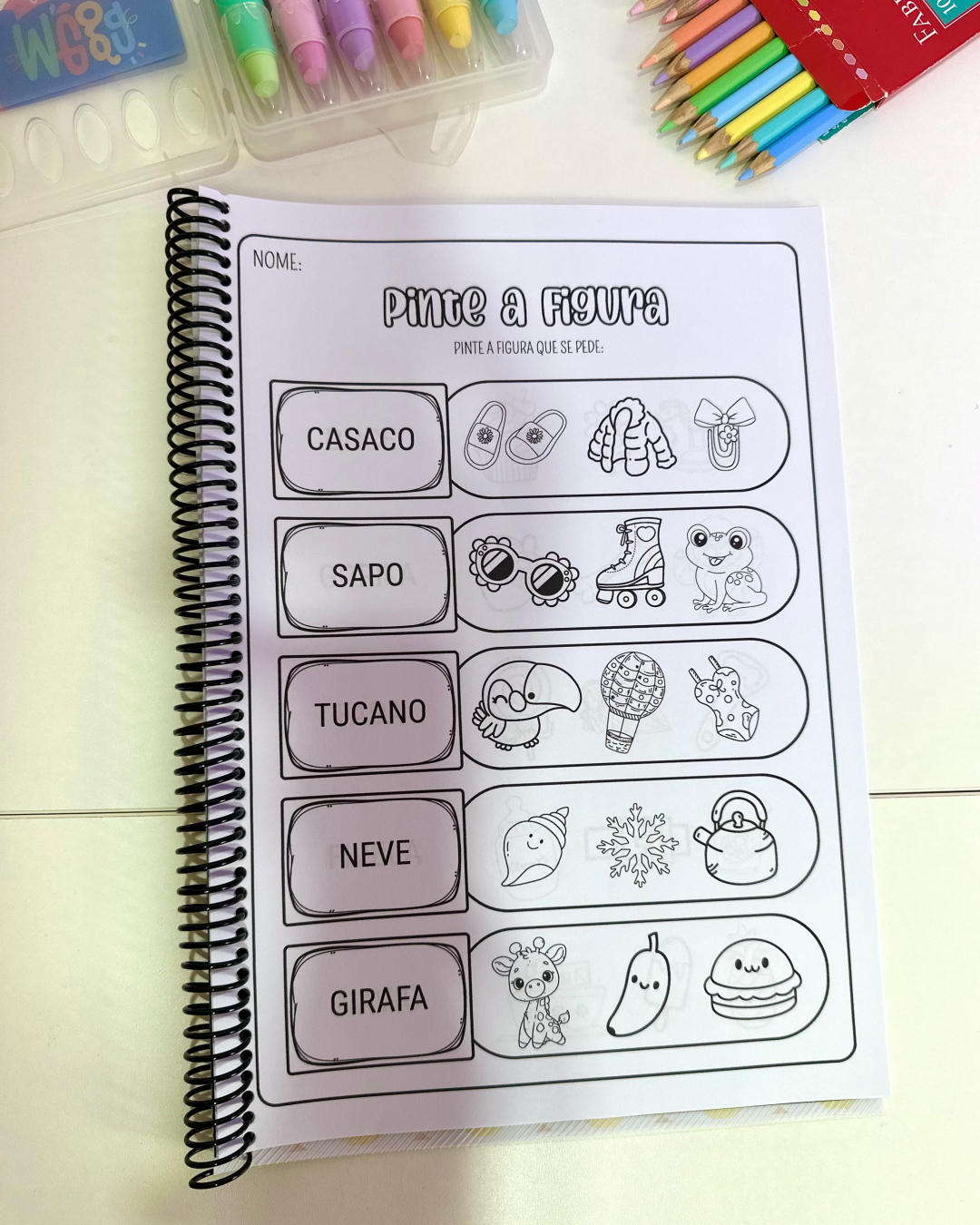 Apostila Pinte a Figura – Sílabas Simples - Imagem 13