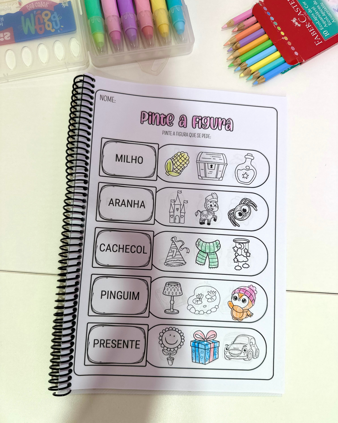 Atividades Alfabetização com Sílabas Complexas para Colorir - Imagem 6