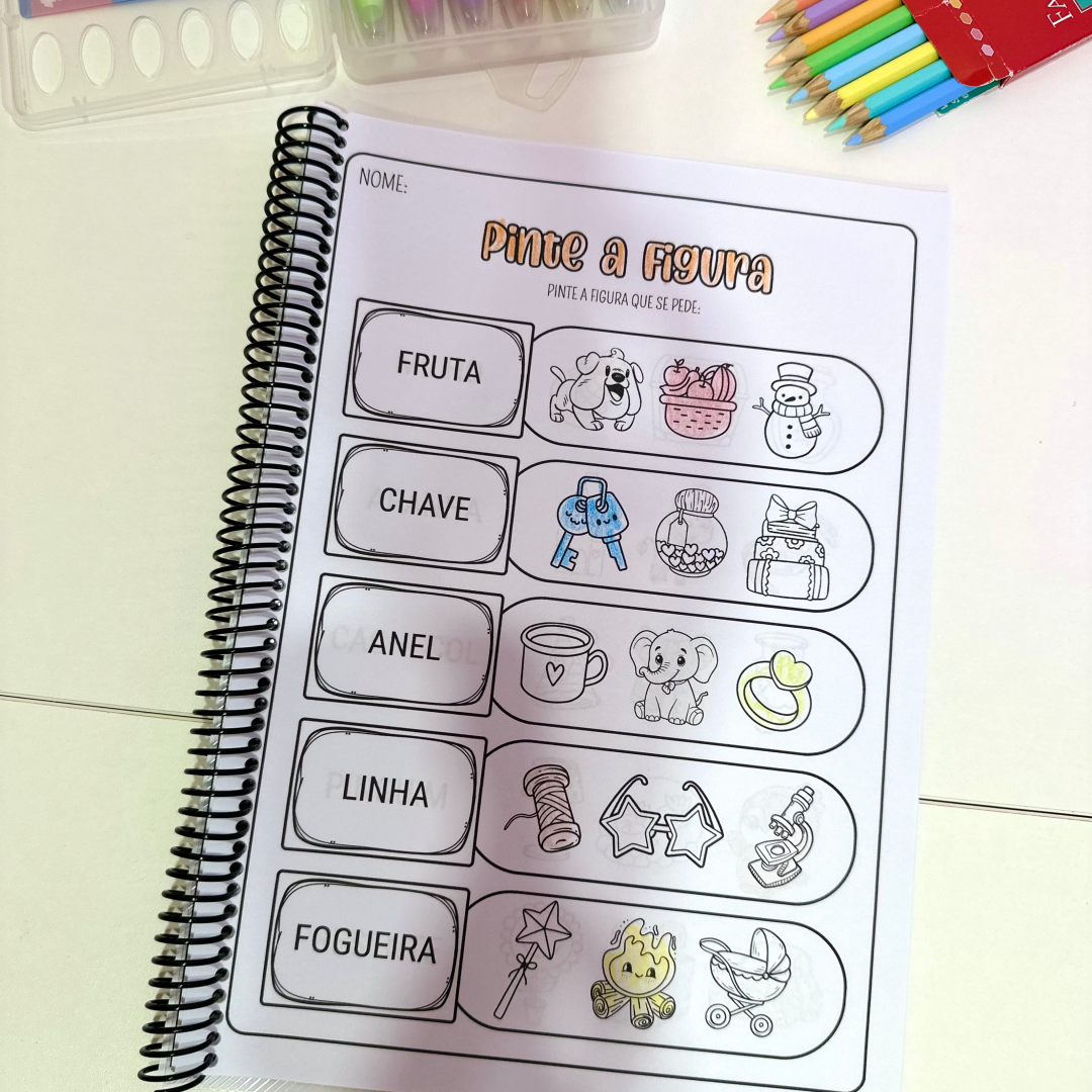 Atividades Alfabetização com Sílabas Complexas para Colorir